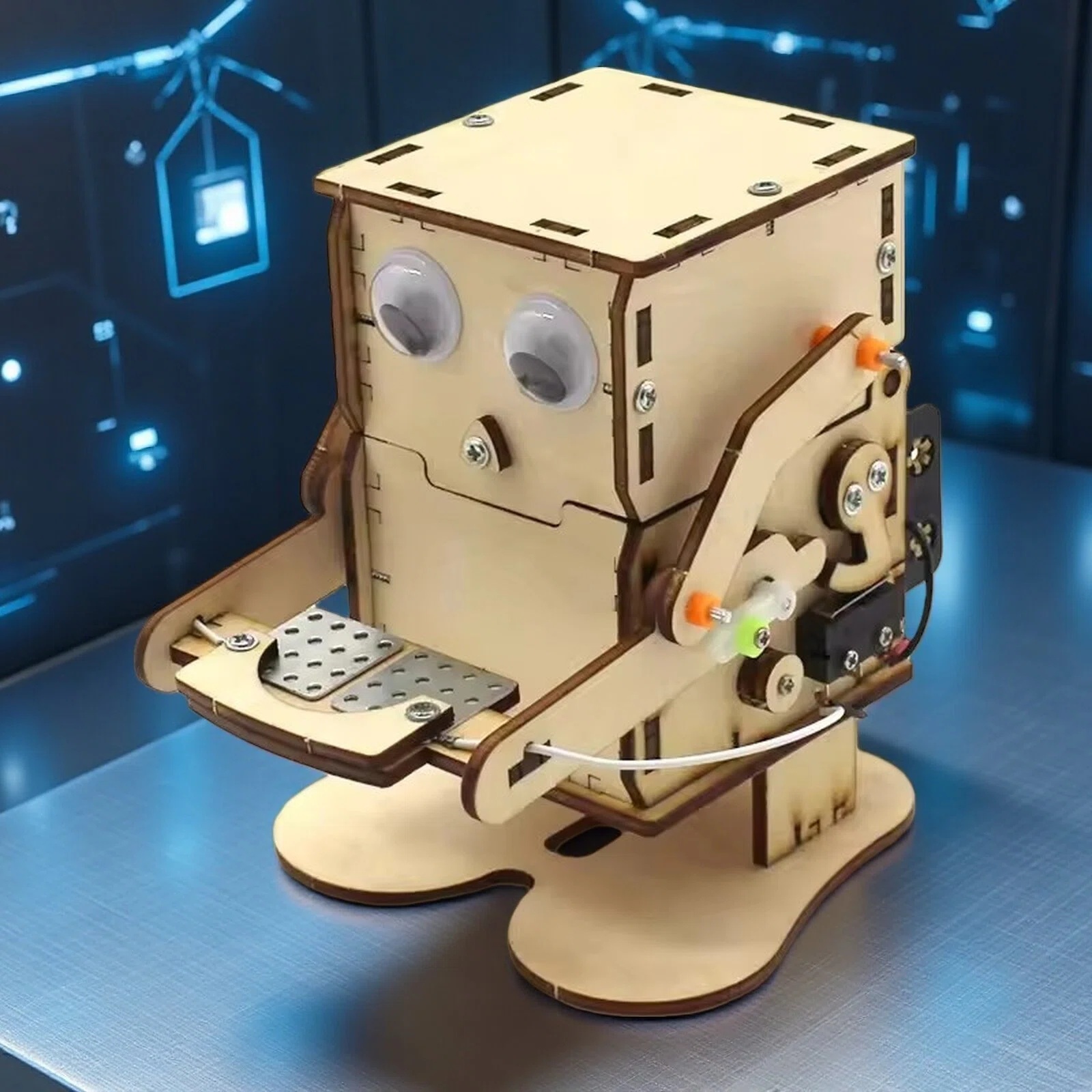 Science Robot - Modelo de Robot Comedor de Monedas,