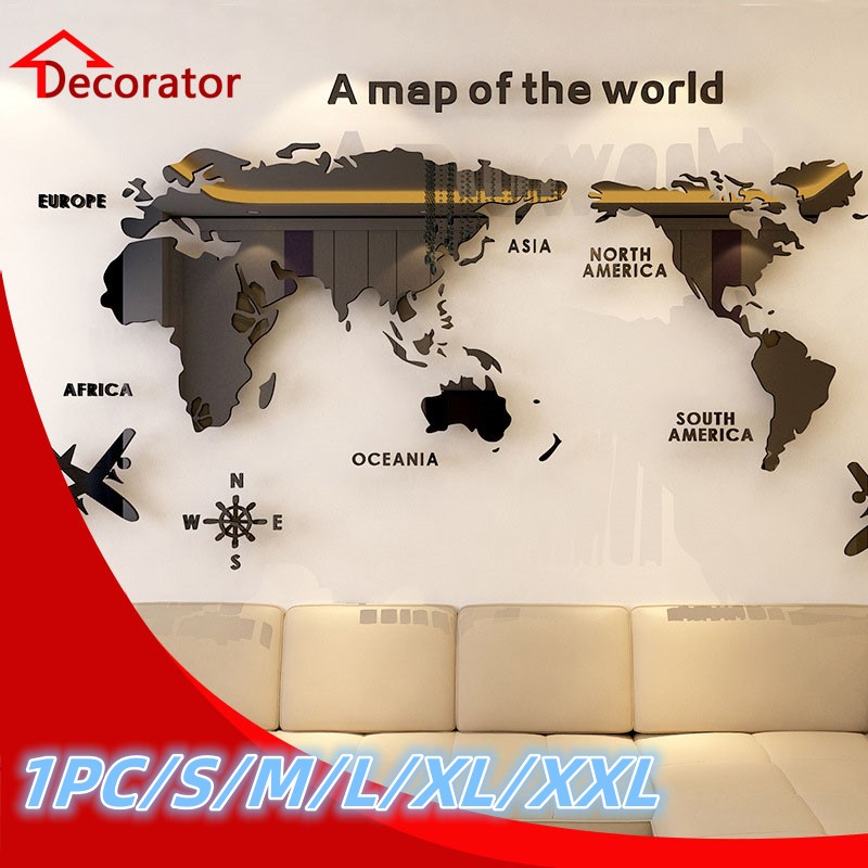 Star Map Poster - Mapa del mundo nórdico acrílico 3D