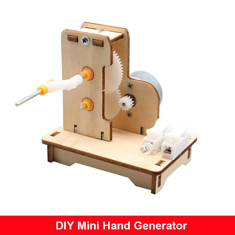 Mini generador de mano DIY, Ki - Science Project reseña y precio