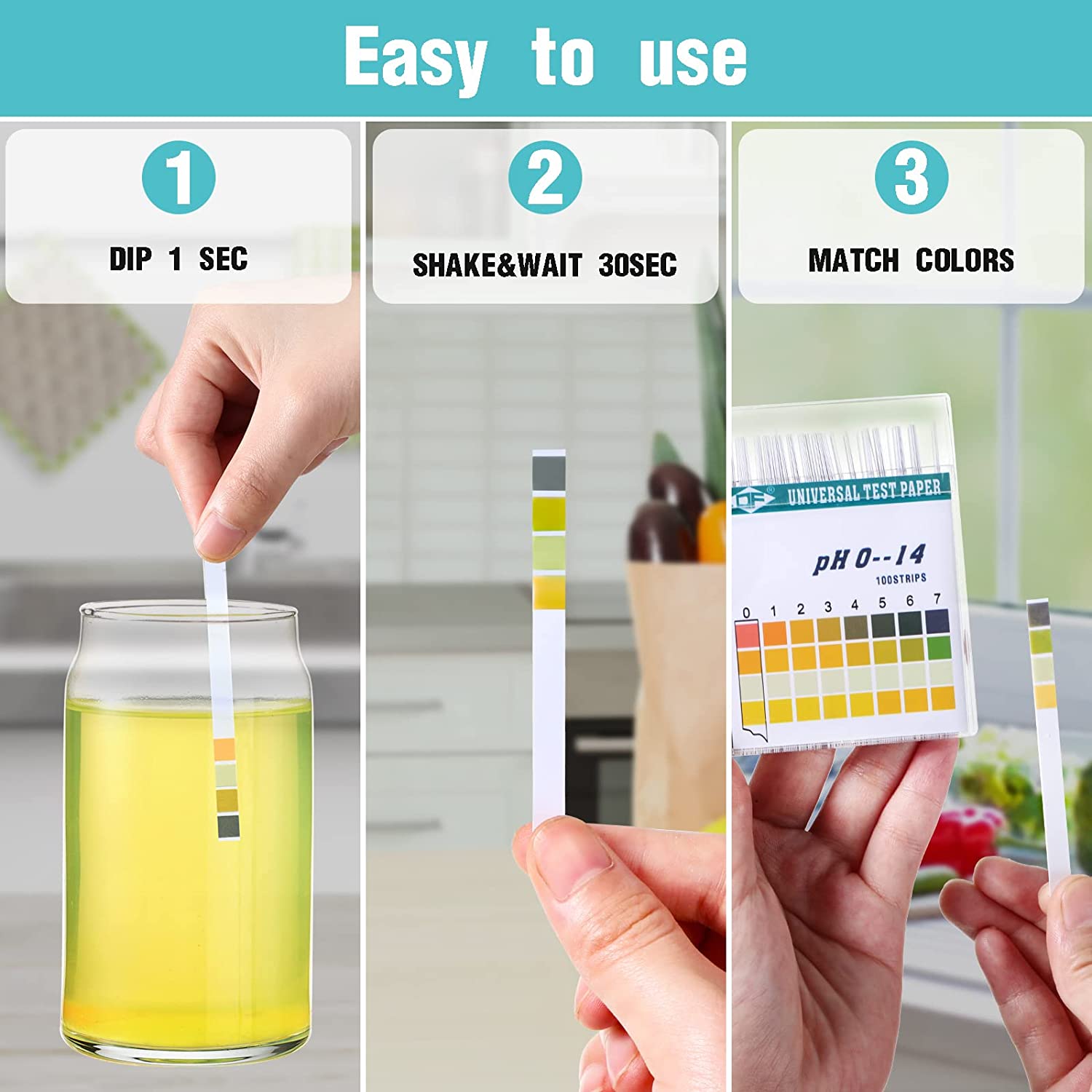 100 tiras 0-14 PH papel indica - Water Testing Kit reseña y precio