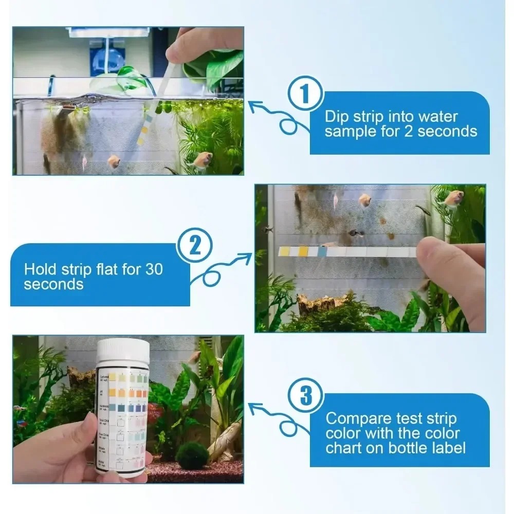 Tira de prueba de acuario, Kit - Water Testing Kit reseña y precio